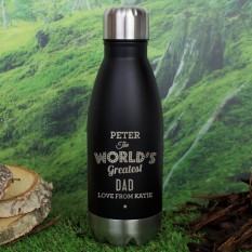 Hampers and Gifts to the UK - Send the Personalised The Worlds Greatest Travel Bottle 